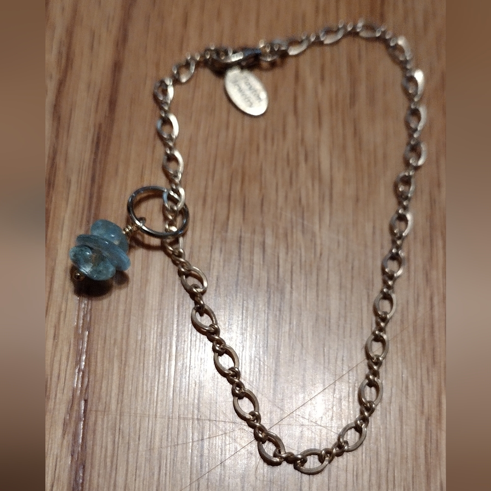 Peyton jewelery gold and green gem bracelet